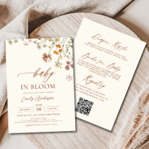 Wildblume Baby in Bloom All in One Baby Dusche