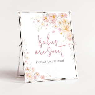 Wildblume Baby in Bloom Babies sind süß Poster