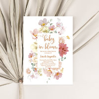 Wildblume baby in Bloom baby Dusche girl
