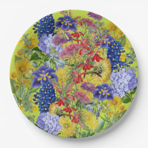 Wildblume Baby in Bloom Garden Bloral Baby Dusche Pappteller