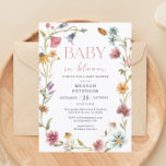 Wildblume Baby in Bloom Girl Babydusche Einladung<br><div class="desc">Feiern Sie Ihre Ankunft mit dieser kleinen Wildblume Floral Baby Shower Einladung! Das Design ist perfekt für jede Babydusche und wird mit passenden Etiketten geliefert,  um die glücklichen Neuigkeiten zu teilen.</div>