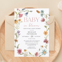 Wildblume Baby in Bloom Girl Babydusche