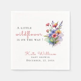 Wildblume Baby in blühendem Papier Napkin Serviette