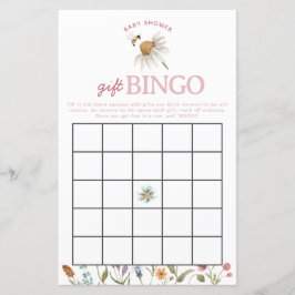 Wildblume Baby Shooter Geschenk Bingo Game