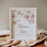 Wildblume Baby Shower Bloom Bar Poster<br><div class="desc">Herzlich willkommen auf der Wildblume Baby Duwer Bloom Bar! Dieses bezaubernde Poster besticht durch delikate Wildblumen in einem boho-inspiriert Design,  das sich perfekt eignet,  um an Ihrer Babydusche wunderschöne Blumenarrangements zu schaffen. Matching-Elemente in unserer Wildblume Spring Boho Collection</div>