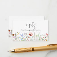Wildblume Baby Shower Registry