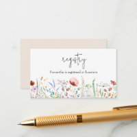 Wildblume Baby Shower Registry