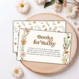 Wildblume Babydusche Buchungskarte Begleitkarte