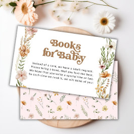 Wildblume Babydusche Buchungskarte Begleitkarte