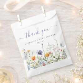 Wildblume Babydusche Geschenktütchen