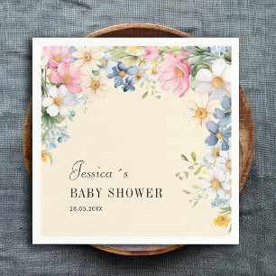 Wildblume, Babydusche Napkins Serviette