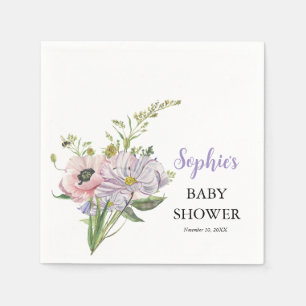 Wildblume Babydusche Serviette