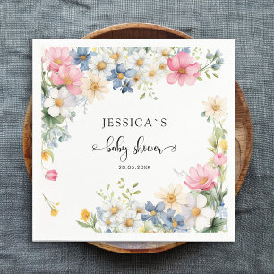 Wildblume, Babydusche Serviette