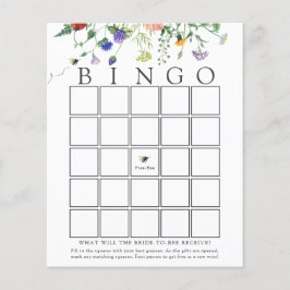 Wildblume Bee Bridal Bingo Game Card