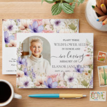 Wildblume Beerdigung Foto Saatpackung