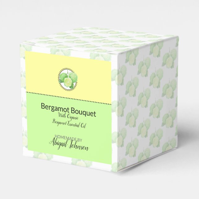 Wildblume Bergamot Bath & Body Packaging Box Geschenkschachtel (Vorderseite)