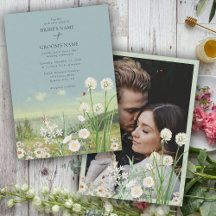 Wildblume Berglandschaft Hochzeitliches Foto