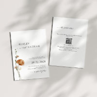 Wildblume Black | White QR Code 2 in 1 Wedding