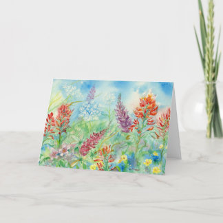 Wildblume-Blank-Notecard Dankeskarte