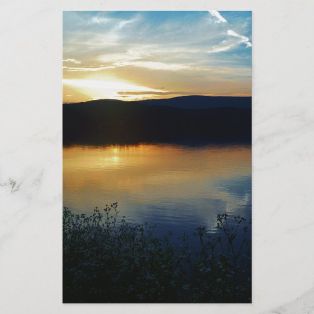 Wildblume, Blauer Sonnenuntergang (Vorderseite)