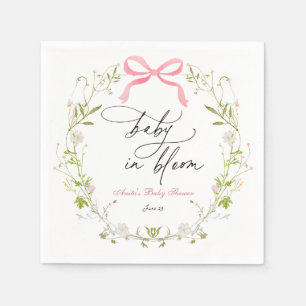 Wildblume Bloom Baby Dusche Napkins Serviette