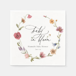 Wildblume Bloom Baby Dusche Napkins Serviette