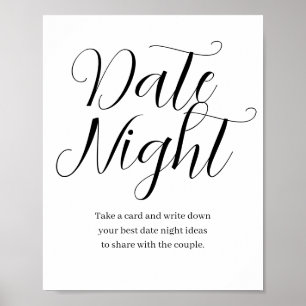Wildblume Bloom Date Night Idee Unterschreiben Dat Poster