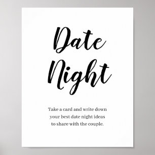 Wildblume Bloom Date Night Idee Unterschreiben Dat Poster