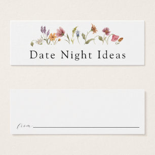 Wildblume Bloom Date Night Ideenkarte