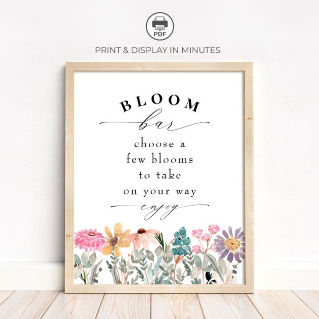 Wildblume Bloom oder Blume Bar Poster (Von Creator hochgeladen)