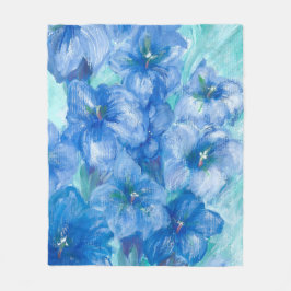 Wildblume Blue Gentian Fleecedecke