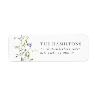 Wildblume Blue Watercolor Elegante Hochzeit