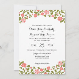 Wildblume blüht | Hochzeit Einladung