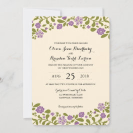 Wildblume blüht | Hochzeit Einladung