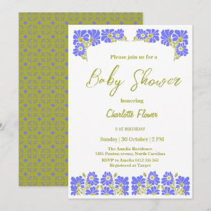 Wildblume Blume Baby Shower Girl Party Einladung