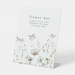 Wildblume Blume Bar Blume Station Signieren Sockelschild