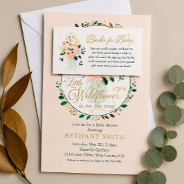 Wildblume Blumenbücher für Babykarten Begleitkarte