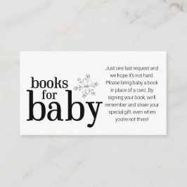 Wildblume Blumenbücher für Babykarten Begleitkarte