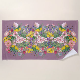 Wildblume Blumendruck Soft Summer Beach Handtuch