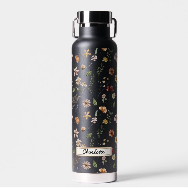 Wildblume Blumengarten Trinkflasche (Vorne)
