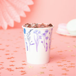 Wildblume Blumenkohl-Tasse: Botanischer Kaffeecup Pappbecher