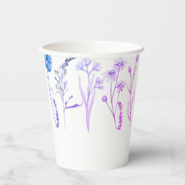 Wildblume Blumenkohl-Tasse: Botanischer Kaffeecup Pappbecher