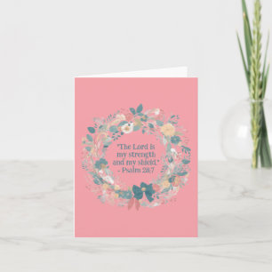Wildblume Blumenreath Religious Blank Karte