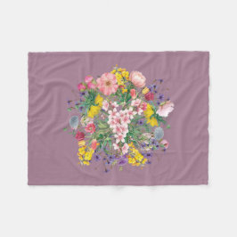 Wildblume Blumenweich Gemütlich Fleece Blanken