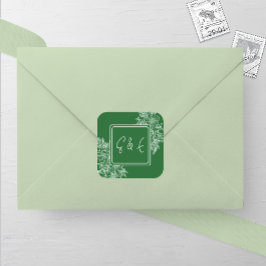 Wildblume-Blumenzargen Quadratischer Aufkleber