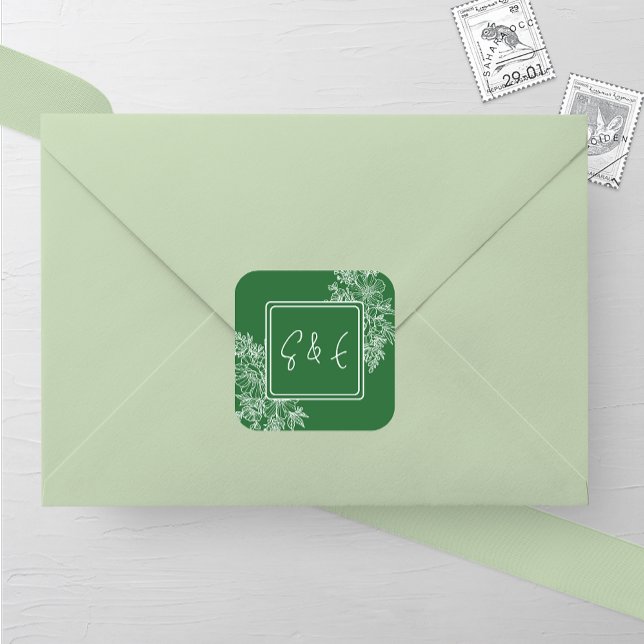 Wildblume-Blumenzargen Quadratischer Aufkleber (Von Creator hochgeladen)