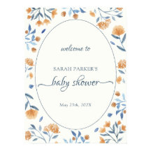 Wildblume Boho Begrüßung Babydusche