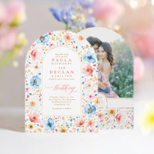 Wildblume Boho Blumengarten Hochzeitstag Foto