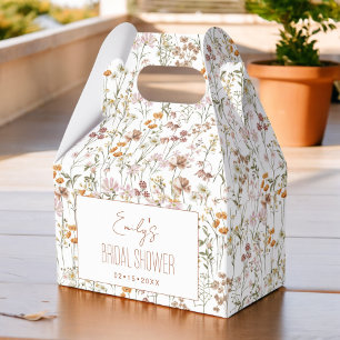 Wildblume Boho Brautparty im Blumengarten Geschenkschachtel
