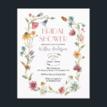 Wildblume Boho Bridal Einladung Flyer<br><div class="desc">Dieses Design besticht durch ein zartes Kreidegewölbe aus handgemalten Wildblumen und Grünpflanzen sowie durch eine gelungene Kombination aus modernen und rustikalen Schriftart. Sehen Sie sich die gesamte Kollektion an,  um mehr passende Artikel zu finden!</div>